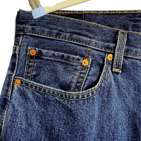 Levis 550 Jeans Relaxed Straight 34x34 Stonewash 4886 Cotton Casual Retro Skater - Picture 12 of 16